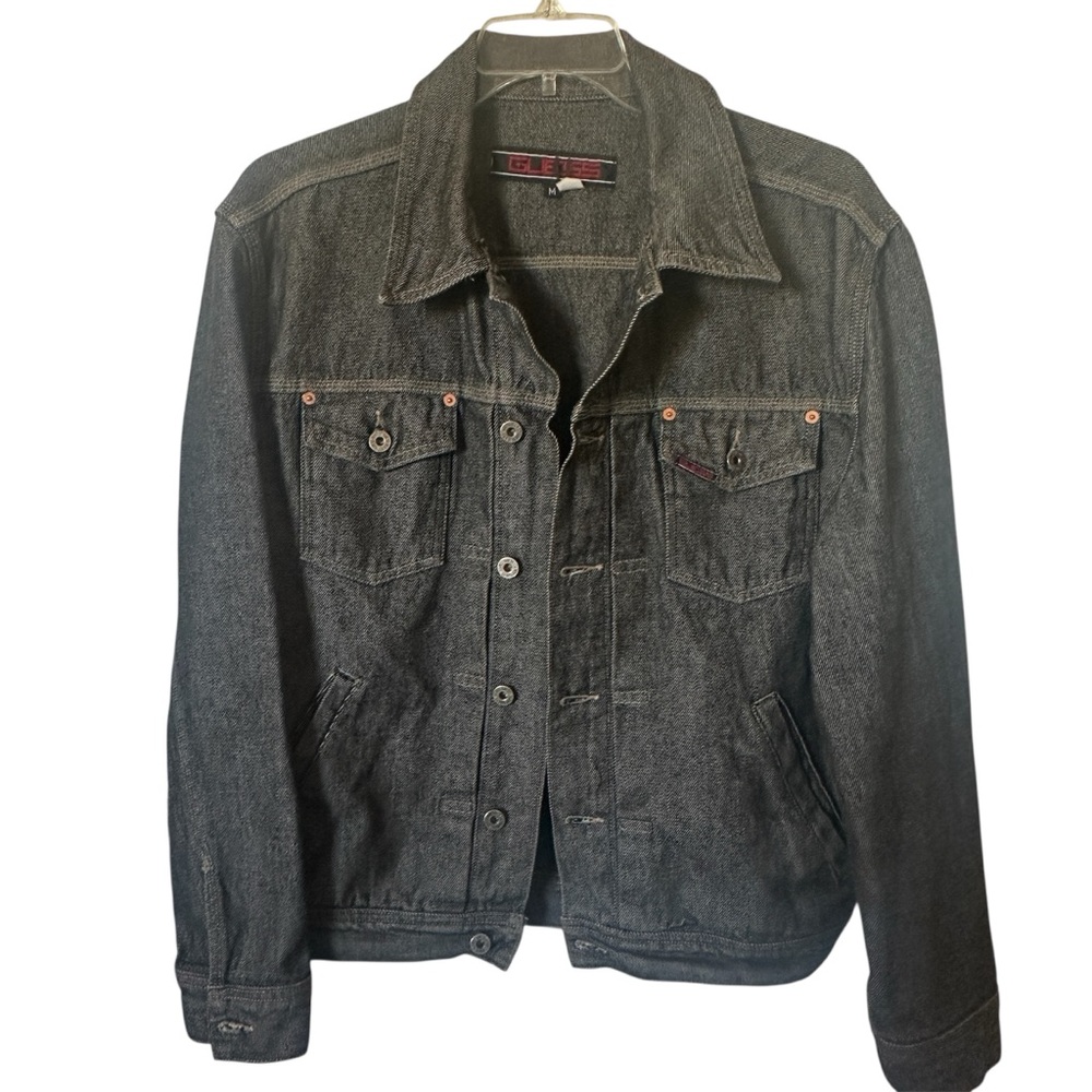 Vintage Guess Black Denim Jean Jacket Barn Coat 90’s Y2K Hip Hop USA Made